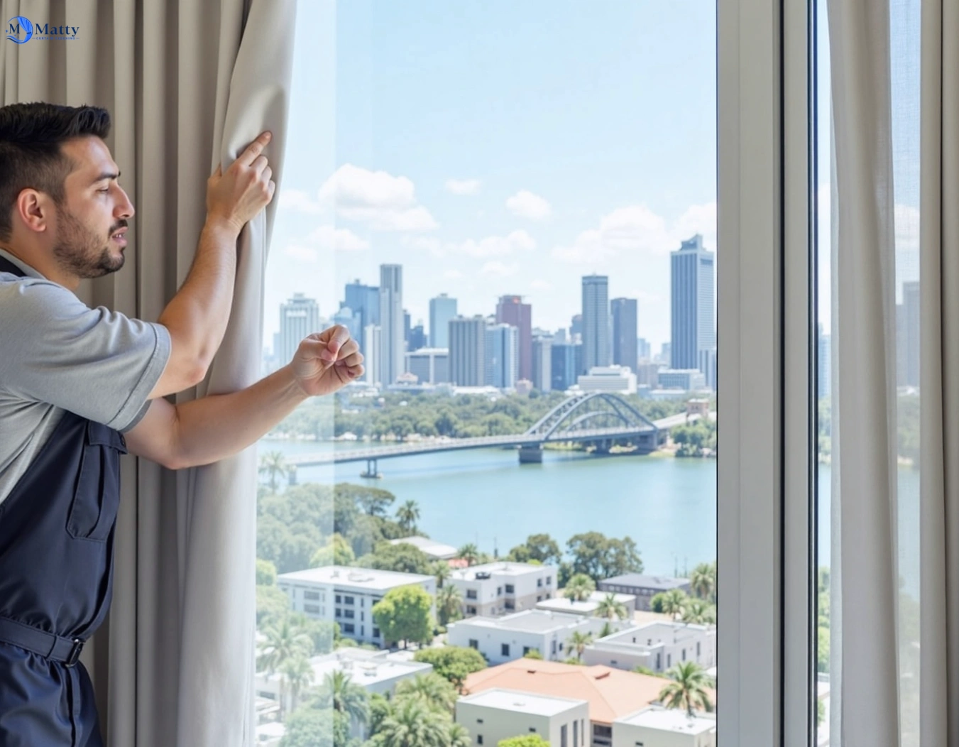 Professional curtain steam cleaning service sans-souci-nsw QLD by Matty Curtain Cleaning